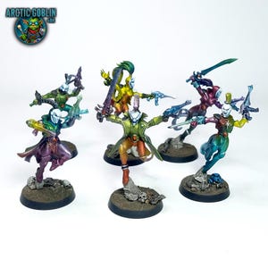Painted Harlequin Troupe - Eldar Aldeari Voidweaver Harlequins Warhammer 40k - Premium painted miniature. Collector player Warhammer