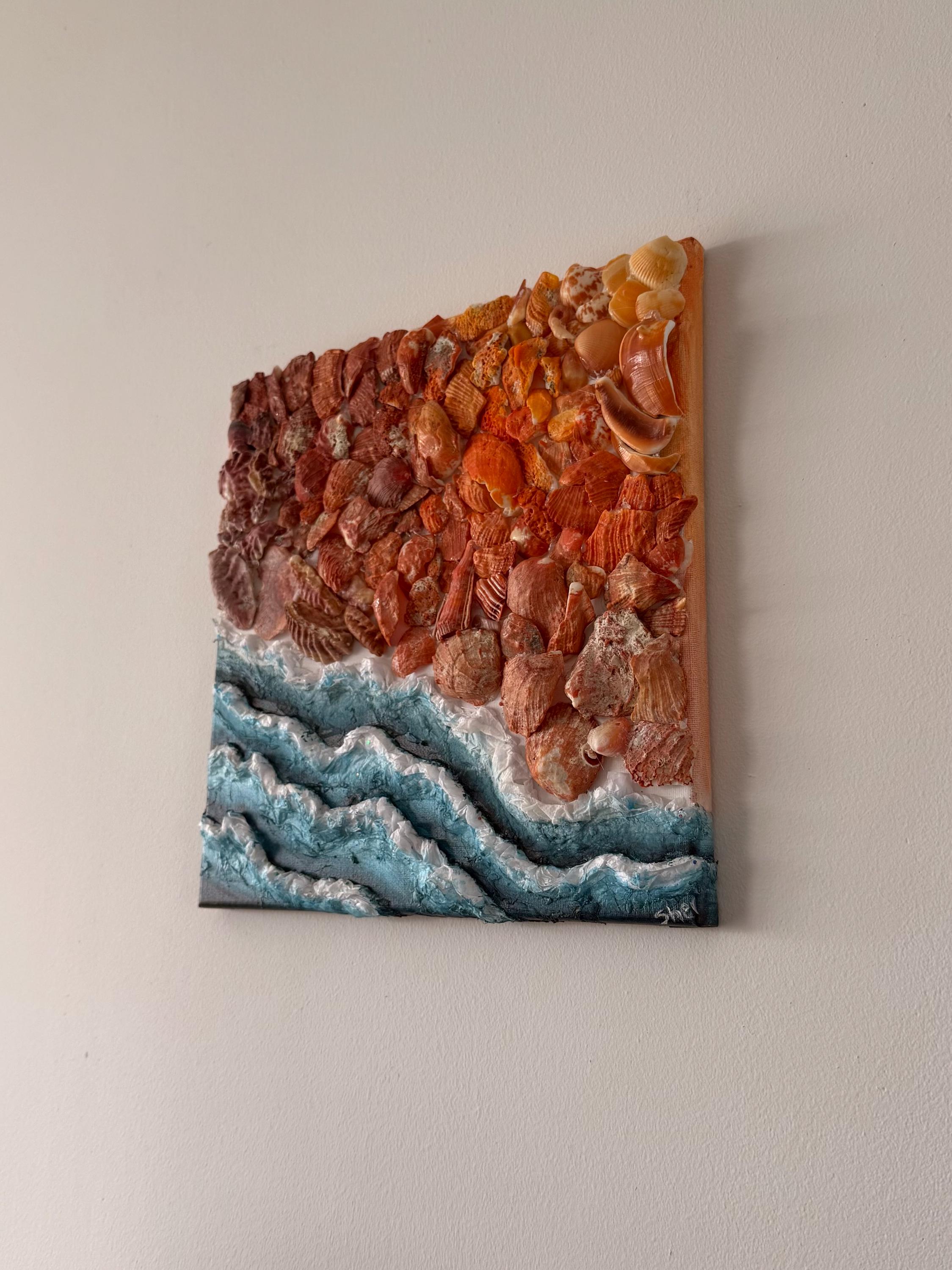 抽象画 油彩画 貝殻 【公式通販】
