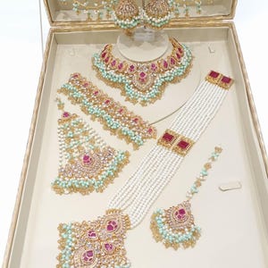 Elegant Bridal Kundan Jewelry Set | Indian \Pakistani Wedding Necklace