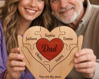 Personalized Puzzle Fathers Day Gift For Dad, You Are The Piece That Holds Us Together