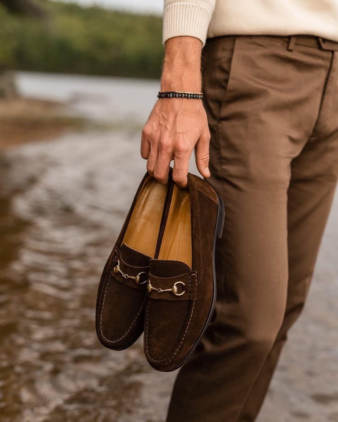 slim fit dress slacks Handmade Men Formal Shoes, Tan Color Leather Moccasins Shoes Loafer US 13 / Tan / D main image 0