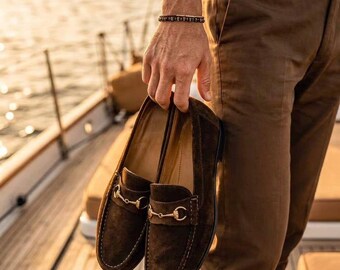 Di Lepori Bit Loafers Men 44 Brown Suede Horsebit Made in Italy Old Money Preppy Old Money Loafers | eBay main image 4