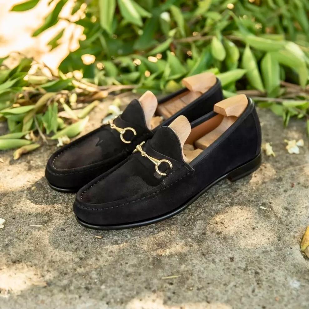 Horsebit Loafers in Black Suede - Etsy display picture 1