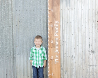 Custom Growth Chart Vinyl Decal Kit: Personalized Name, Ticks & Numbers