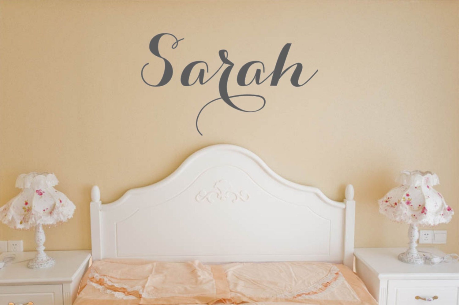 Custom Name Vinyl Decal Bedroom Vinyl Wall Art Decal Etsy