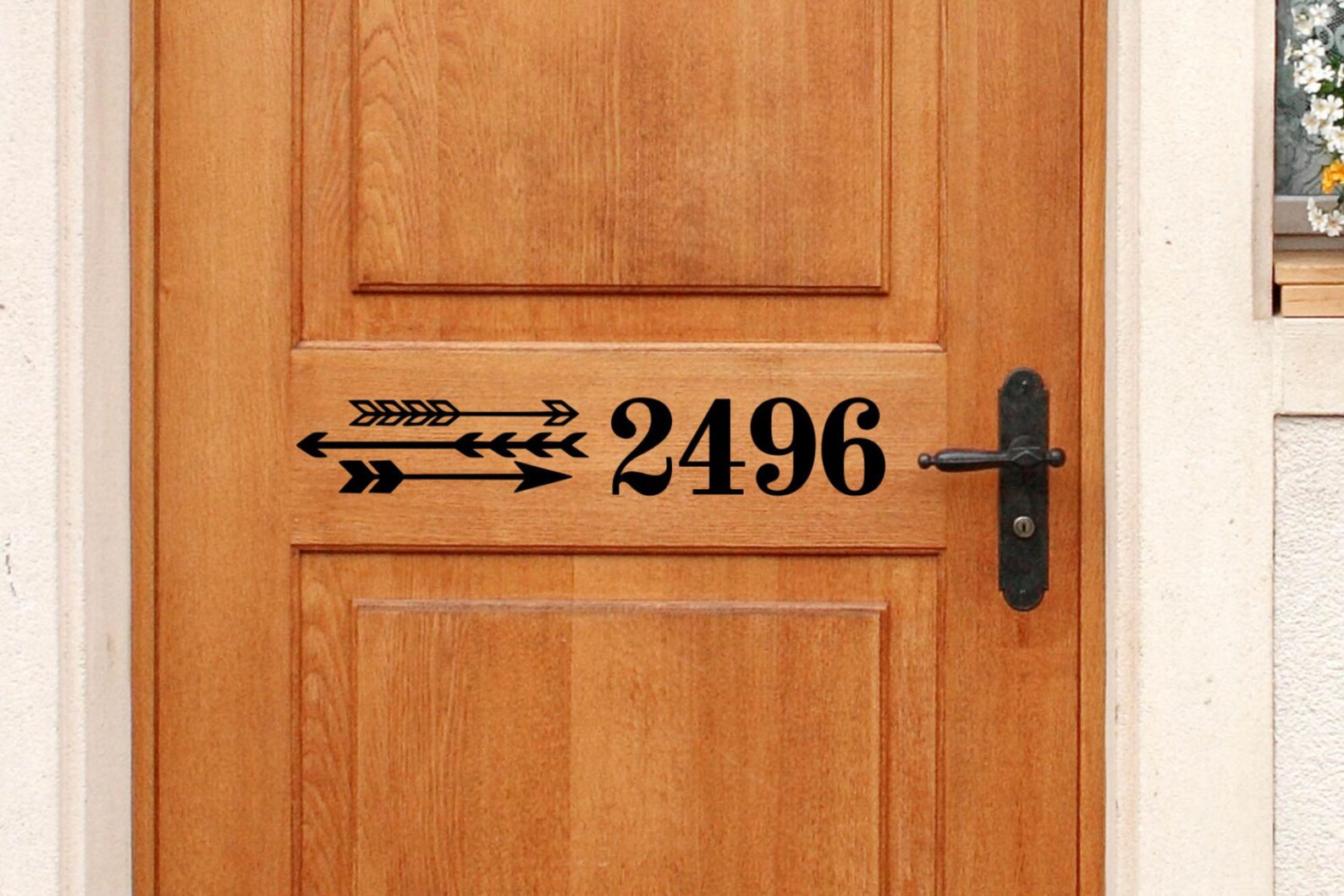 Custom House Number Vinyl Door Decal Address Decals Home Etsy