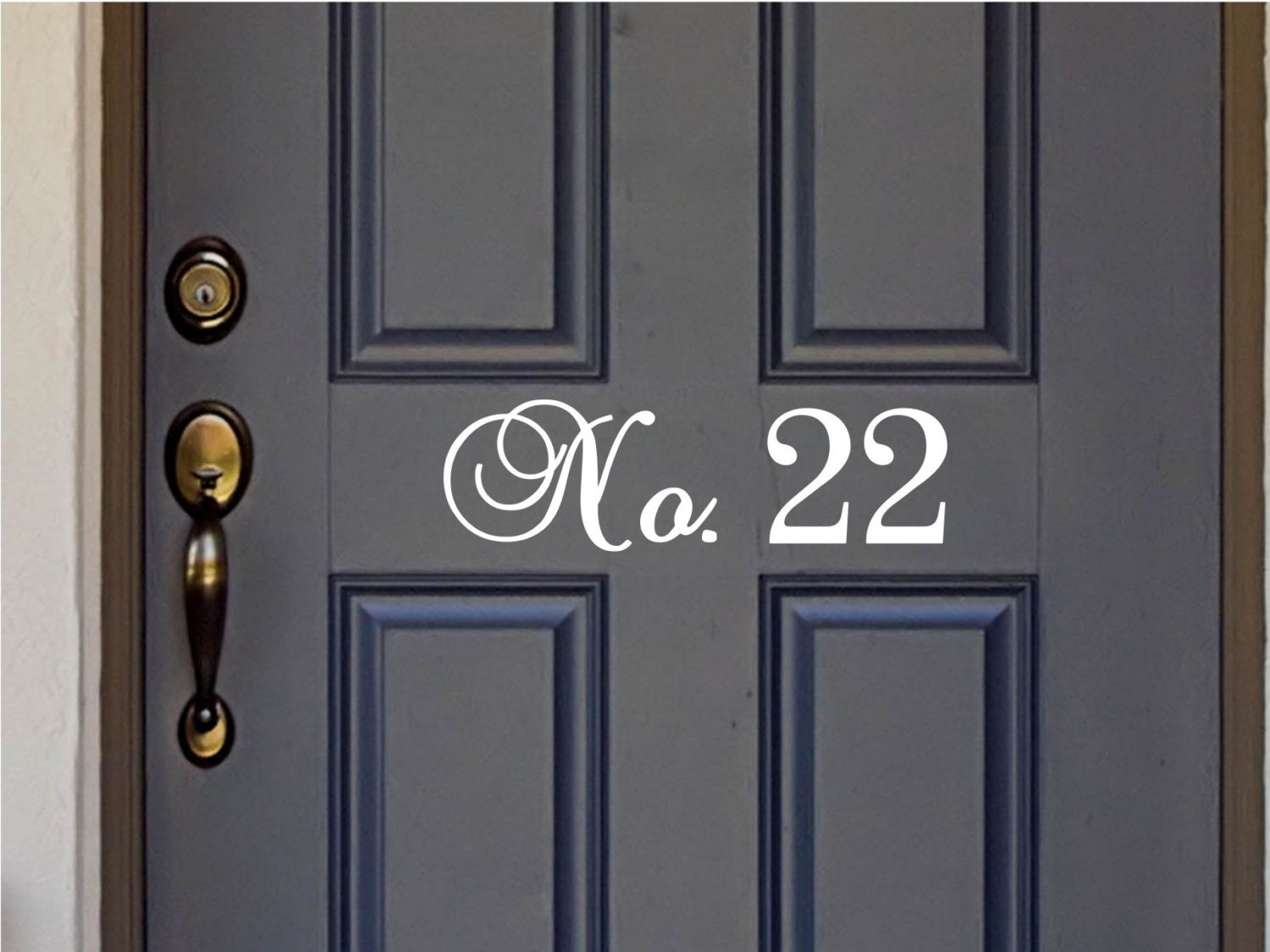 Custom House Number Vinyl Door Decal Front Decals Home