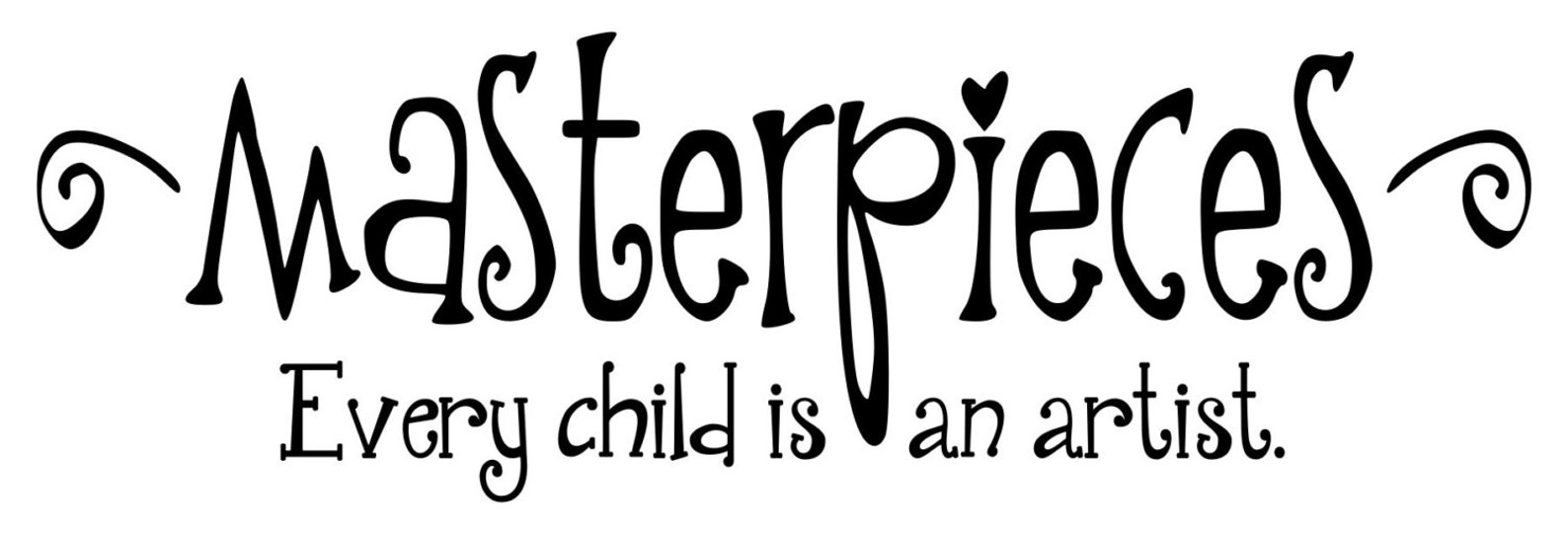 LARGE Masterpieces Vinyl Decal Masterpieces Vinyl Art Wall Etsy