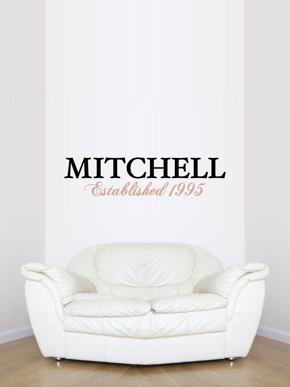 Custom Last Name Vinyl Decal Set Family Vinyl Wall Decal Etsy