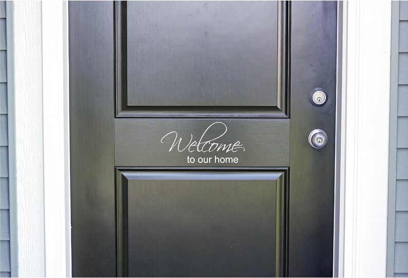 Welcome To Our Home Vinyl Door Decal Front Decals Image 0