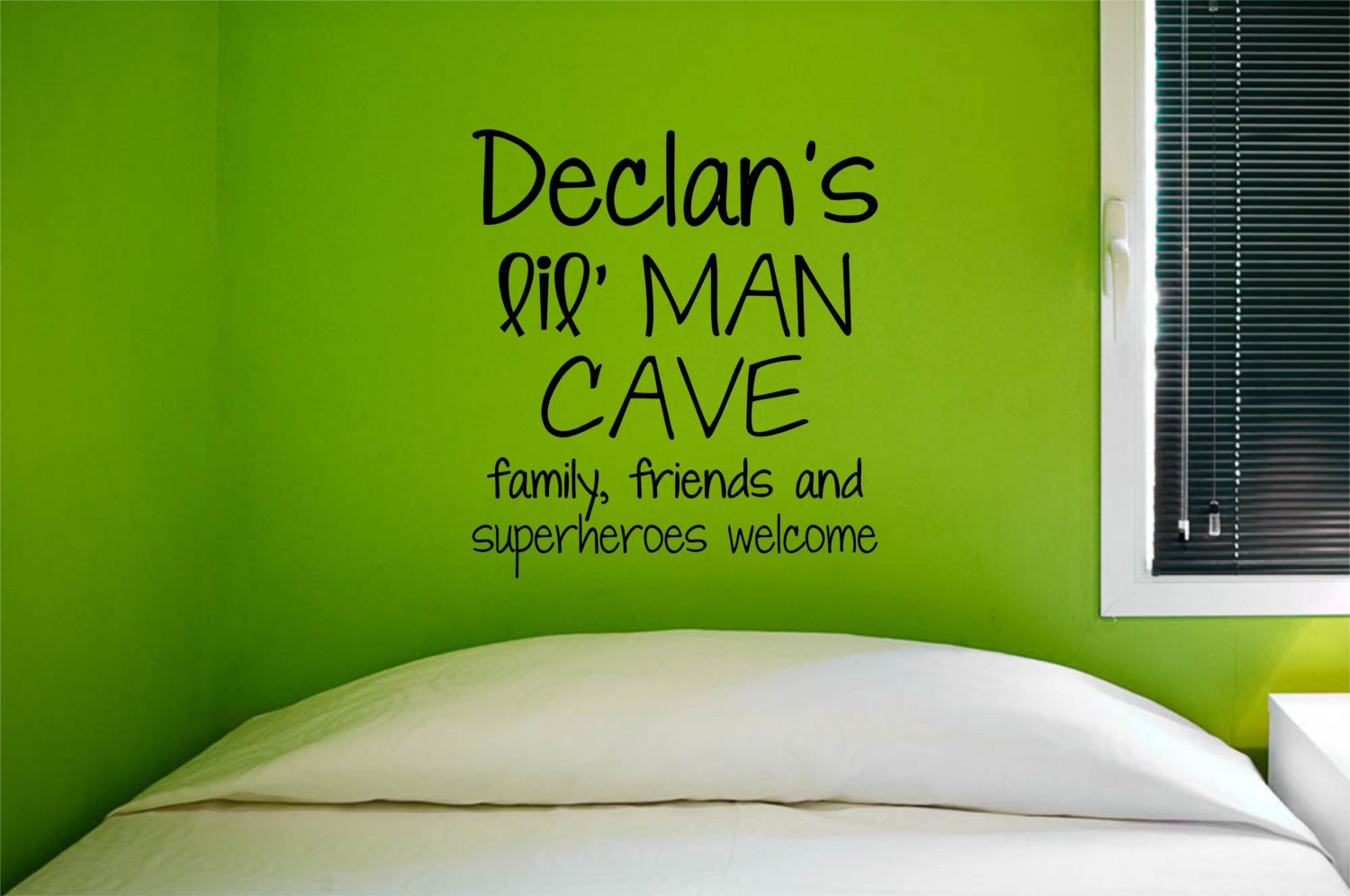 Custom Children's Lil' Man Cave Vinyl Decal Vinyl Etsy