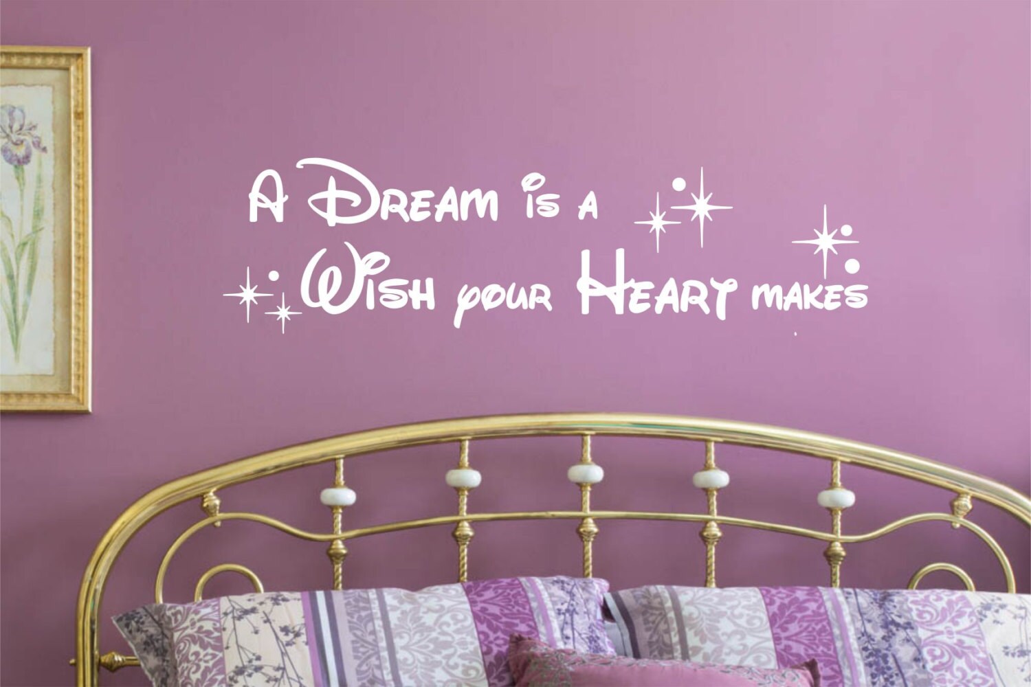A Dream is a Wish Your Heart Makes Vinyl Decal Quote Vinyl | Etsy