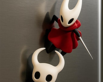 Hollow Knight Magnets – Hornet & The Knight Fridge Magnets | Collectible Gaming Decor, Anime Figures, for Gamers