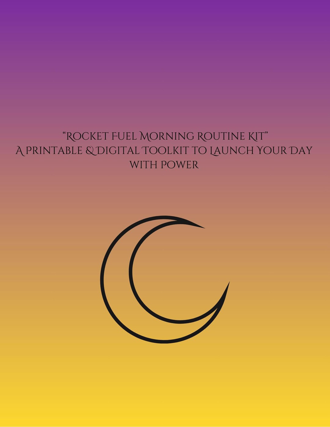Rocket Fuel Morning Routine Kit – Printable Self-care PDF ...