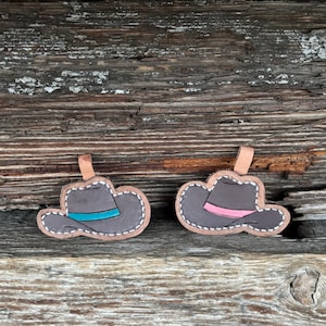 Cowboy hat keychain