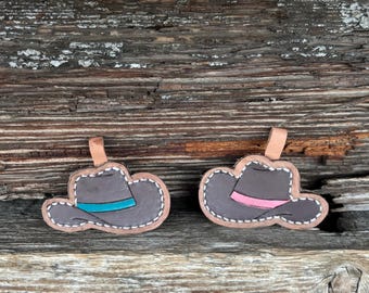 Cowboy hat keychain