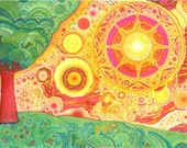 AFDRUKKEN | Zonlicht voorheen onuitputtelijke bron | Fantasierijke expressionistische kunst