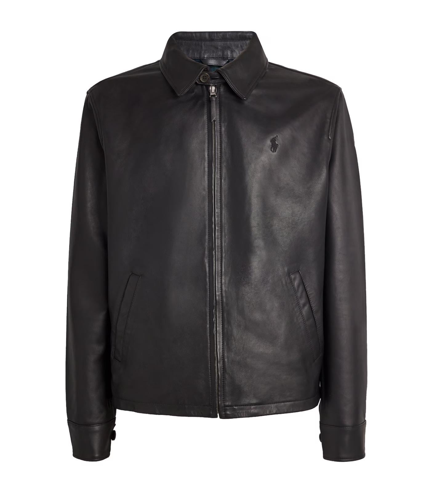 Vintage Ralph Lauren Mens Leather Jacket - Etsy