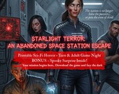 Sci Fi Escape Room Printable Game: Space Horror Puzzle (PDF Download)