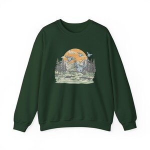 Sweat-shirt Flying Toasters, pull ras du cou style économiseur d'écran d'ordinateur années 90, pull rétro nostalgique, cadeau vintage pour geek. image 3