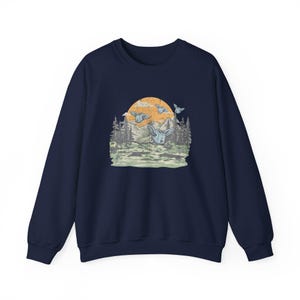 Sweat-shirt Flying Toasters, pull ras du cou style économiseur d'écran d'ordinateur années 90, pull rétro nostalgique, cadeau vintage pour geek. image 5