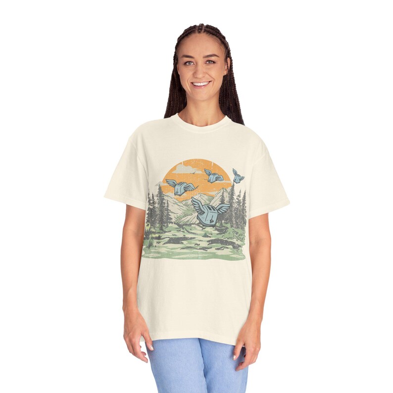 T-shirt Flight of the Toasters Comfort Colors | T-shirt nostalgie informatique des années 90 image 5
