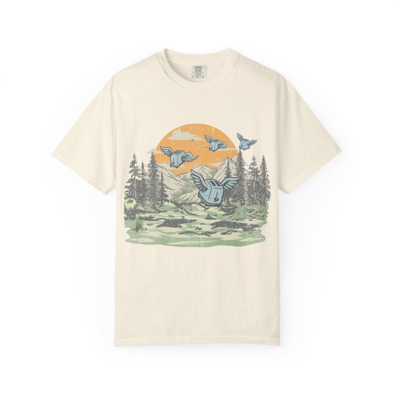 T-shirt Flight of the Toasters Comfort Colors | T-shirt nostalgie informatique des années 90 image 1