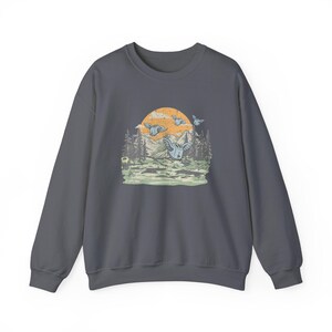 Sweat-shirt Flying Toasters, pull ras du cou style économiseur d'écran d'ordinateur années 90, pull rétro nostalgique, cadeau vintage pour geek. image 4