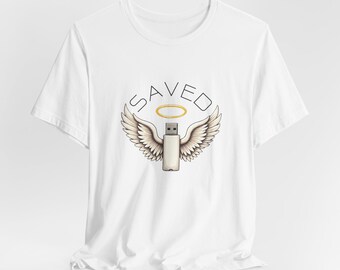 Saved (USB Drive) - Halo Angel T-Shirt