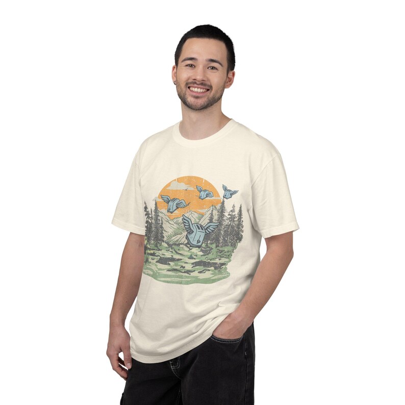 T-shirt Flight of the Toasters Comfort Colors | T-shirt nostalgie informatique des années 90 image 3