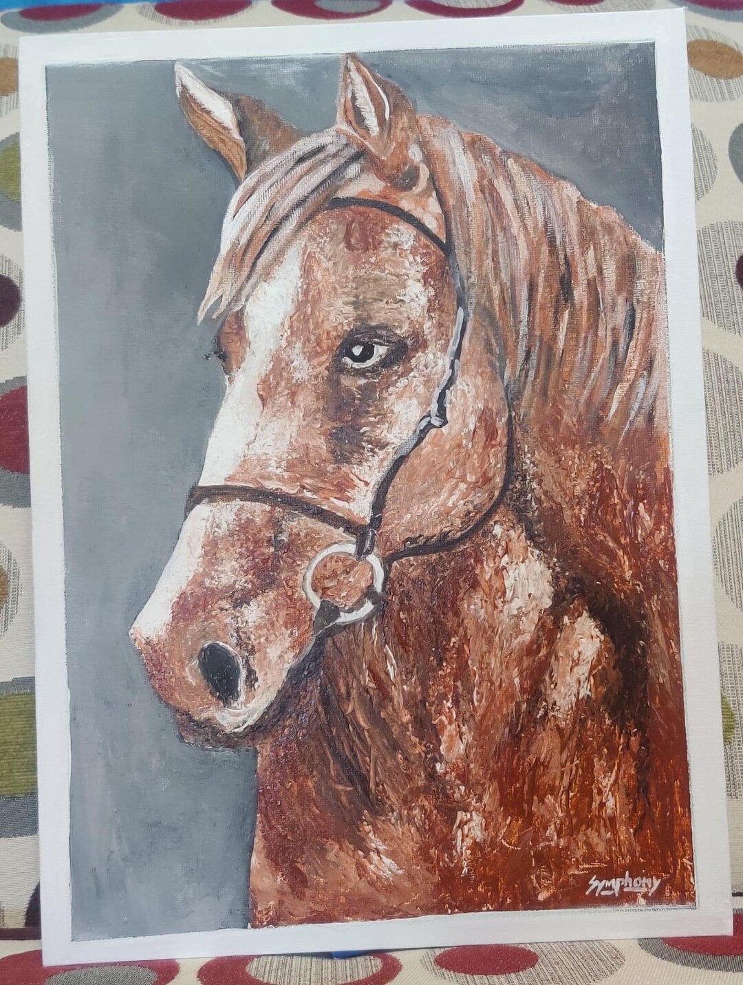 馬の絵画：装飾、11x17キャンバス - Etsy 日本