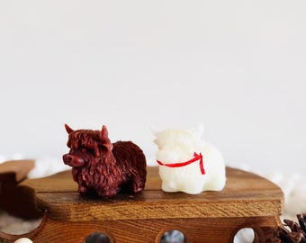 Beeswax Highland Cow Set
