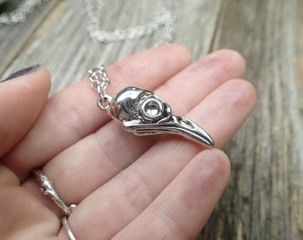 Starling Skull necklace - bird skull, naturalist necklace, nature jewelry, biology gift, ornithology, bird lover gift, vulture culture