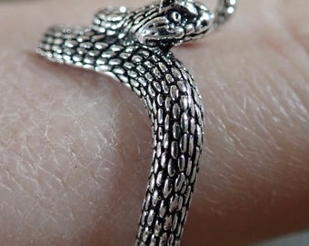 Rattlesnake Ring - venomous, statement ring, snake lover, nature lover ring, naturalist gift, snake jewelry, herpetology, reptile ring