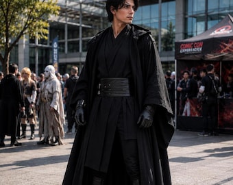 Darth Maul Inspired Sith Lord Costume – Dark Side Robe Cloak Cosplay Outfit