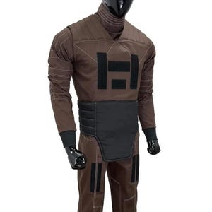 Mandalorian Star Wars Din Djarin Cosplay Costume | Star Wars Beskar Bounty Hunter Suit with Vest & Cummerbund | Custom Outfit for Men