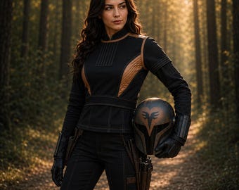 Bo-Katan Inspired Mandalorian Cosplay Costume | Sci-Fi Warrior Outfit for Halloween & Comic Con