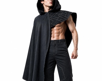 Cal Kestis Jedi Poncho Cape – Star Wars Survivor Hooded Cloak Cosplay Robe