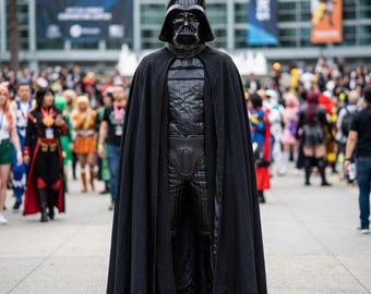 Star Wars Darth Vader Cosplay Costume | Full Sith Suit with Cape & Robe | Custom Size