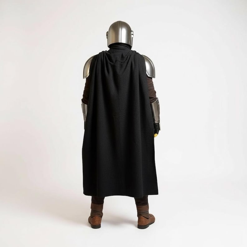 Side view of Din Djarin Mandalorian helmet showing visor detail and Beskar armor texture