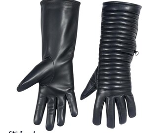 Darth Vader Cosplay Gloves – Screen Accurate Black Leather Sith Gauntlets (Fan-Made Cosplay)