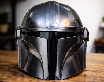 Mandalorian Inspired Helmet – 3D Printed Cosplay Helmet, Beskar Style Wearable Armor