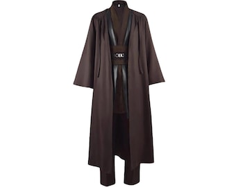 Disfraz de Anakin Skywalker para cosplay: traje Jedi de Star Wars hecho a mano, fiel a la pantalla, cosplay de coleccionista.