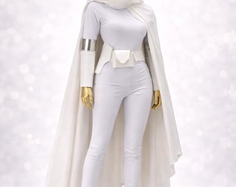 Star Wars Padme Amidala Cosplay Costume – White Princess Dress Women Custom Fit