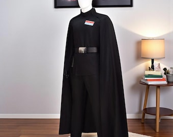 Star Wars Rogue One Orson Krennic Costume | Black Imperial Cosplay Outfit | Halloween Costume Suit