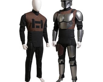 Din Djarin Mandalorian Unteranzug Cosplay Basisanzug für Herren Star Wars Kostüm
