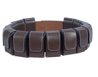 Star Wars Boba Fett Leather Belt | ESB & ROTJ Mandalorian Cosplay Costume Prop