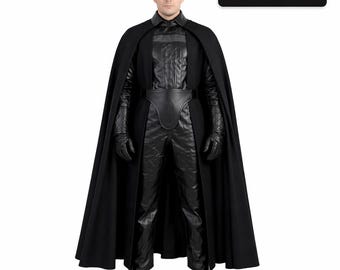 Darth Vader Sith Lord Costume Full Set Black Cosplay Outfit with Cape Custom Fit