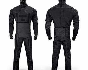 Star Wars Mandalorian Din Djarin Black Flight Suit | 3-Piece Cosplay Costume Set