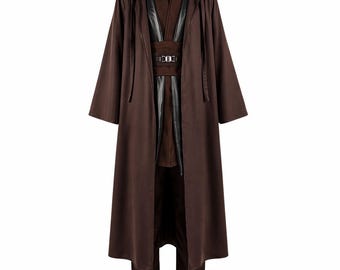 Anakin Skywalker Jedi Costume Handmade Tunic Robe Set Star Wars Cosplay Outfit